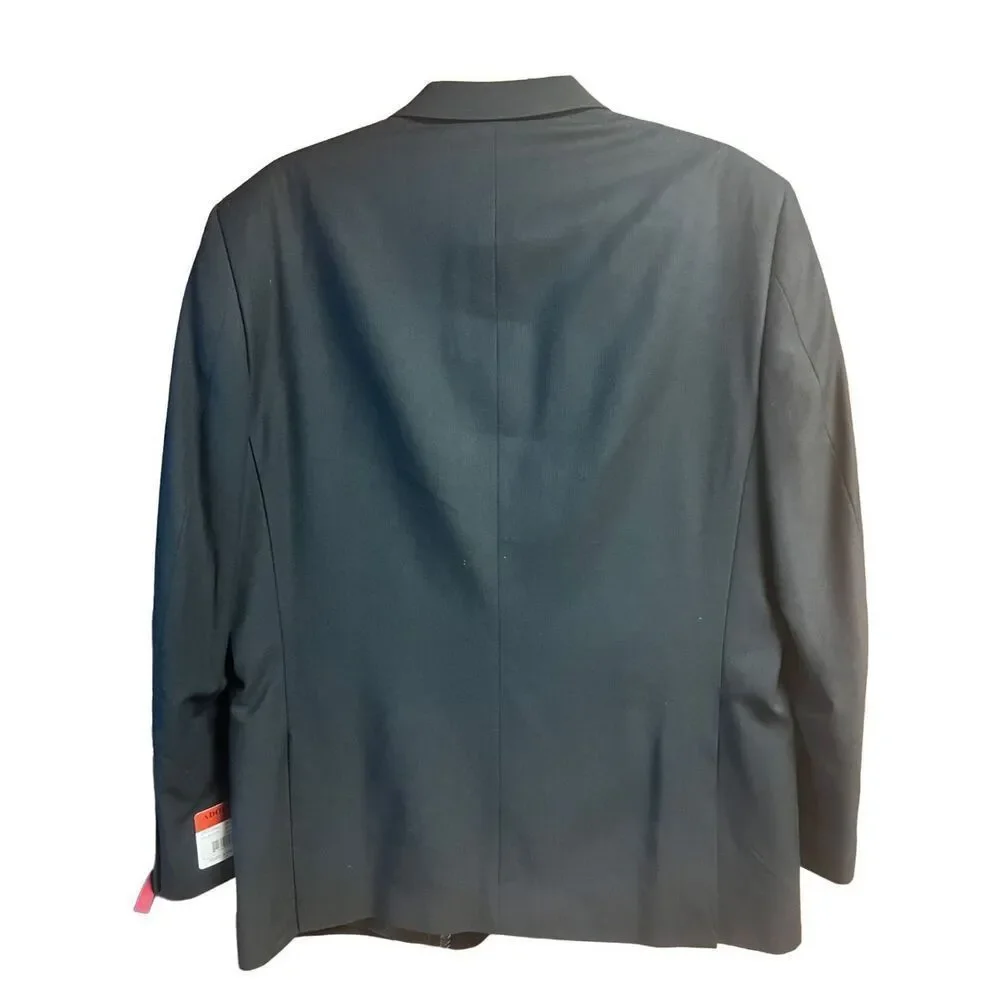 Adolfo Mens Slim  Fit * Black * Blazer Sz 44 NWT